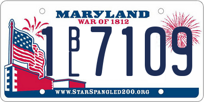 MD license plate 1BL7109
