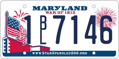 MD license plate 1BL7146