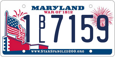 MD license plate 1BL7159