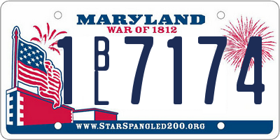 MD license plate 1BL7174