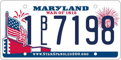 MD license plate 1BL7198