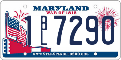 MD license plate 1BL7290