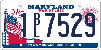 MD license plate 1BL7529