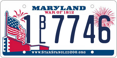 MD license plate 1BL7746