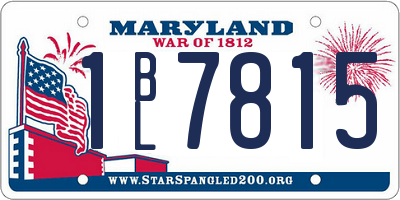 MD license plate 1BL7815