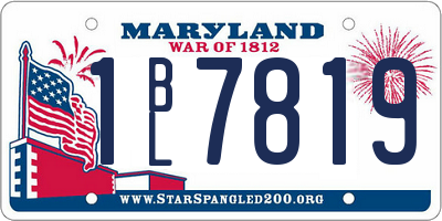 MD license plate 1BL7819