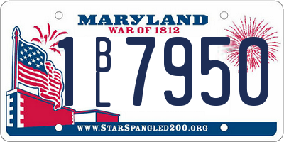 MD license plate 1BL7950