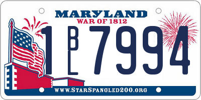 MD license plate 1BL7994