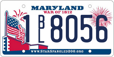 MD license plate 1BL8056