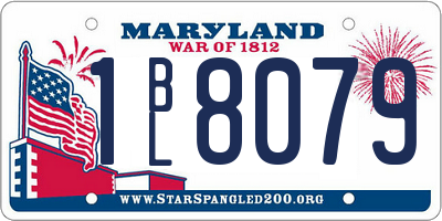MD license plate 1BL8079