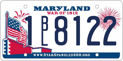 MD license plate 1BL8122