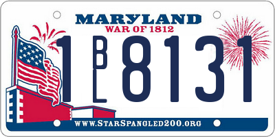 MD license plate 1BL8131