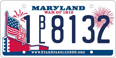 MD license plate 1BL8132