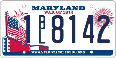 MD license plate 1BL8142