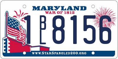 MD license plate 1BL8156