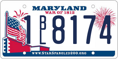 MD license plate 1BL8174