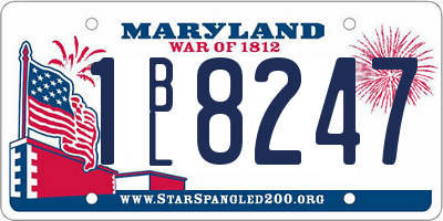 MD license plate 1BL8247