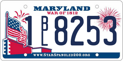 MD license plate 1BL8253