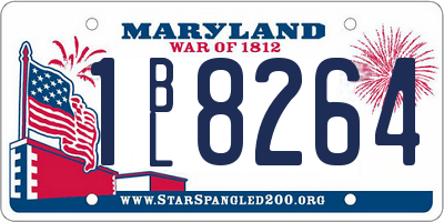 MD license plate 1BL8264