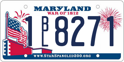 MD license plate 1BL8271