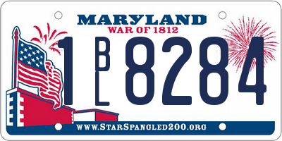 MD license plate 1BL8284