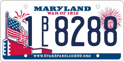 MD license plate 1BL8288