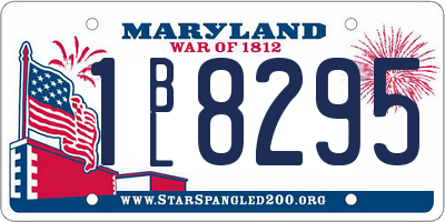 MD license plate 1BL8295