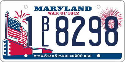 MD license plate 1BL8298