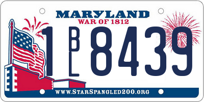 MD license plate 1BL8439