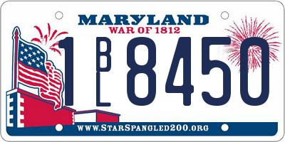 MD license plate 1BL8450