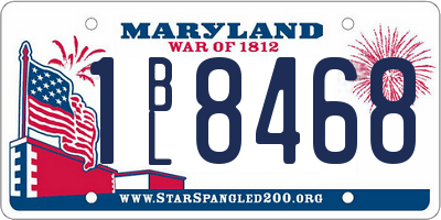 MD license plate 1BL8468