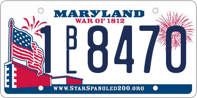 MD license plate 1BL8470