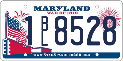 MD license plate 1BL8528