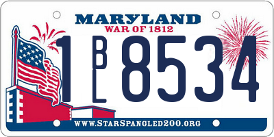 MD license plate 1BL8534