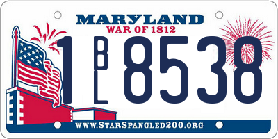 MD license plate 1BL8538