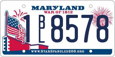 MD license plate 1BL8578