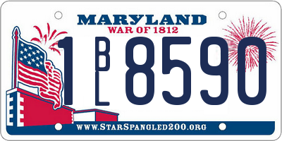 MD license plate 1BL8590