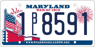 MD license plate 1BL8591
