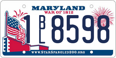 MD license plate 1BL8598