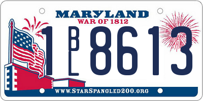MD license plate 1BL8613