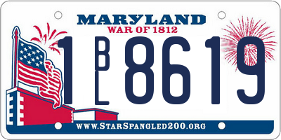 MD license plate 1BL8619