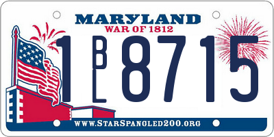 MD license plate 1BL8715
