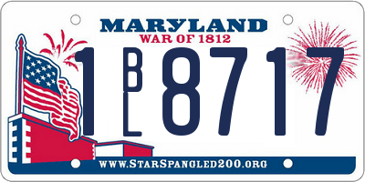 MD license plate 1BL8717