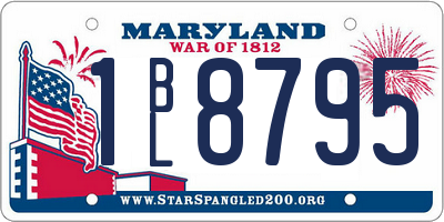 MD license plate 1BL8795