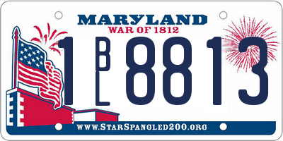 MD license plate 1BL8813