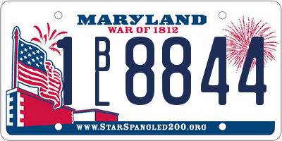 MD license plate 1BL8844