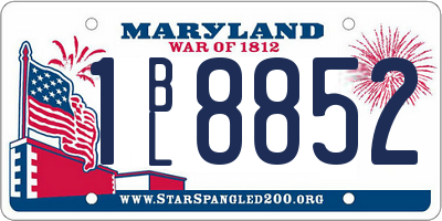 MD license plate 1BL8852