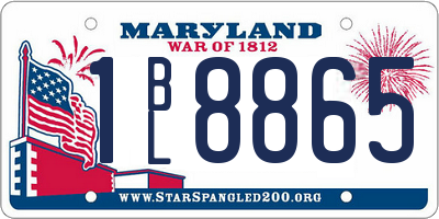MD license plate 1BL8865