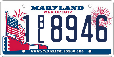 MD license plate 1BL8946