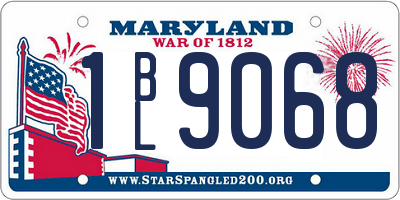 MD license plate 1BL9068